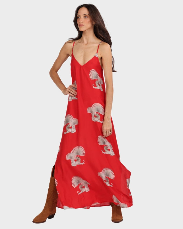 Dress Cleo Panther Red