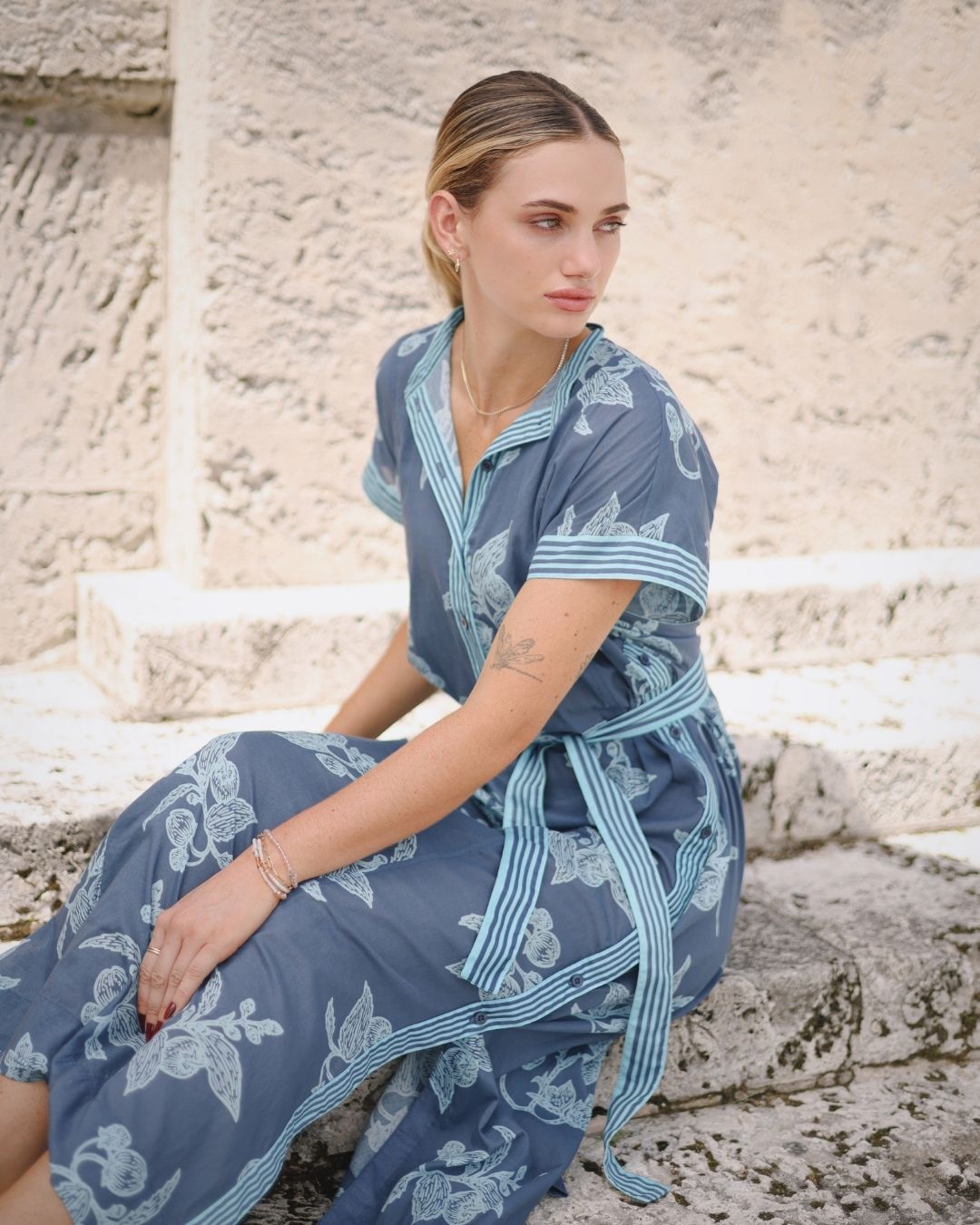 Long Tunic Fragola Blue