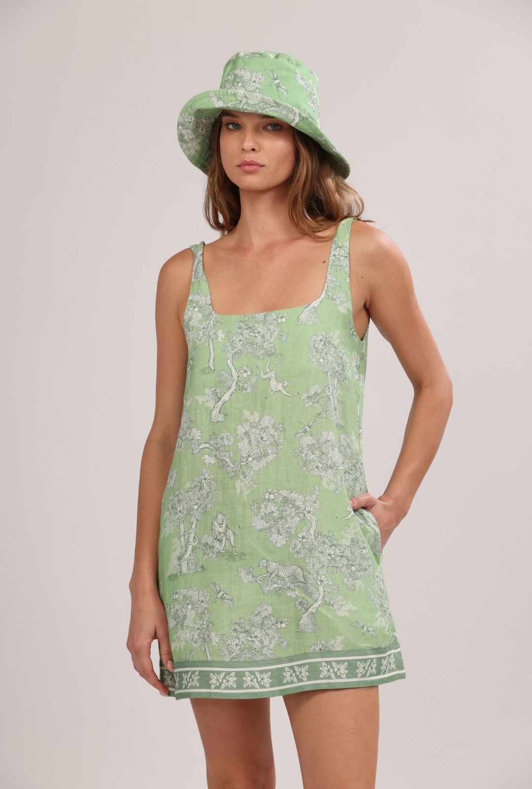 Short Dress Africa Green