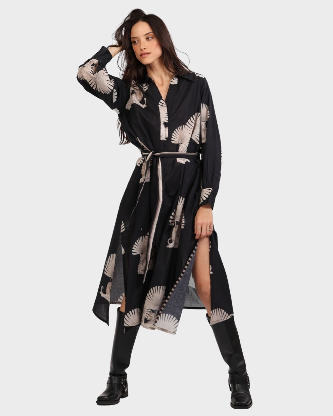 Tunic Cleo Panther Black