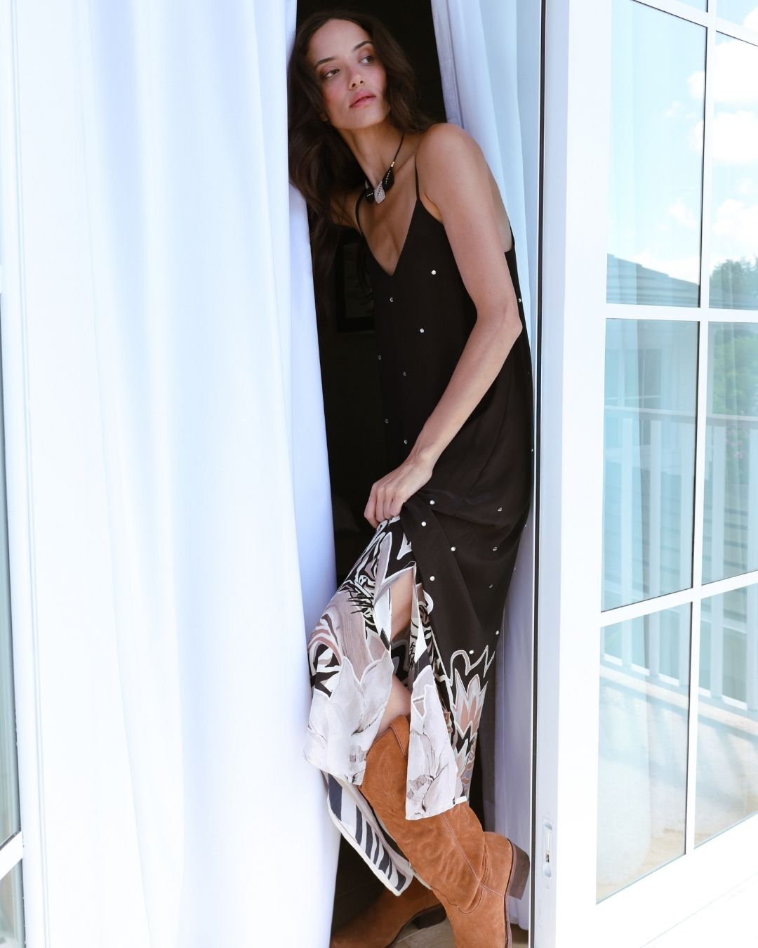 Silk Dress Lotus Tiger Eclipse