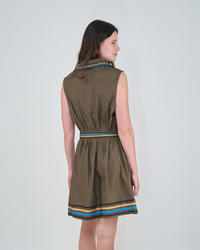 Short Dress Bali Tiger Brown