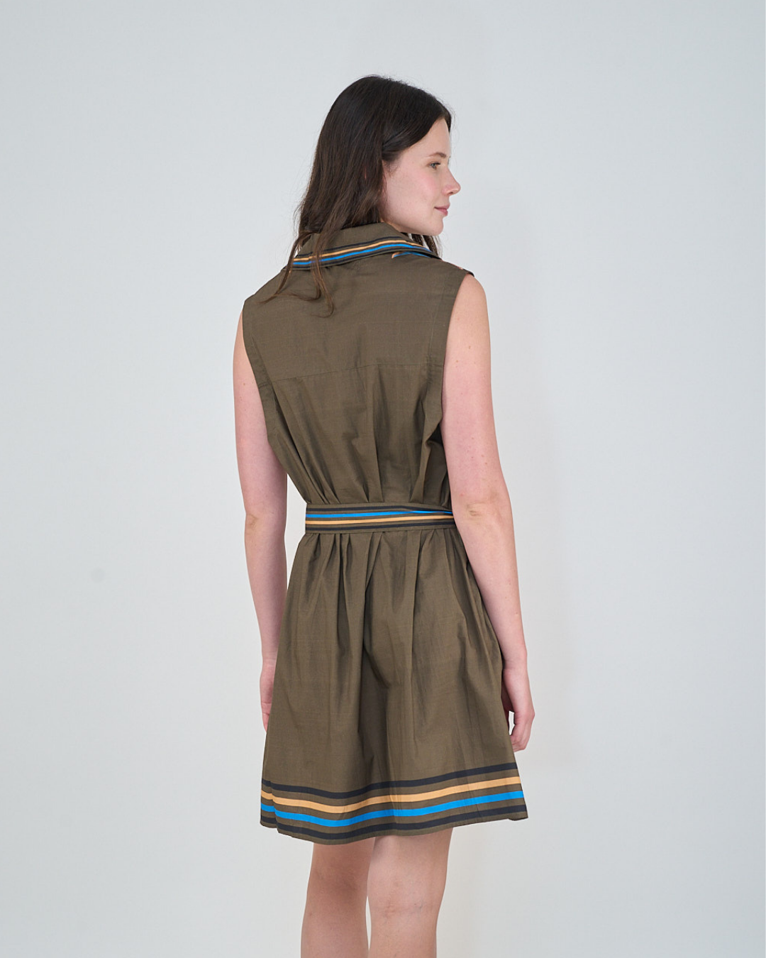 Short Dress Bali Tiger Green
