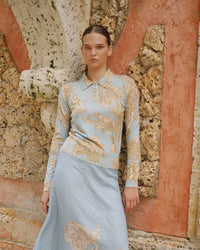 Sweater Cashmere Africa Light Blue