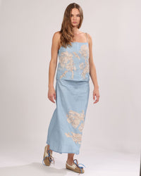 Skirt Africa Light Blue