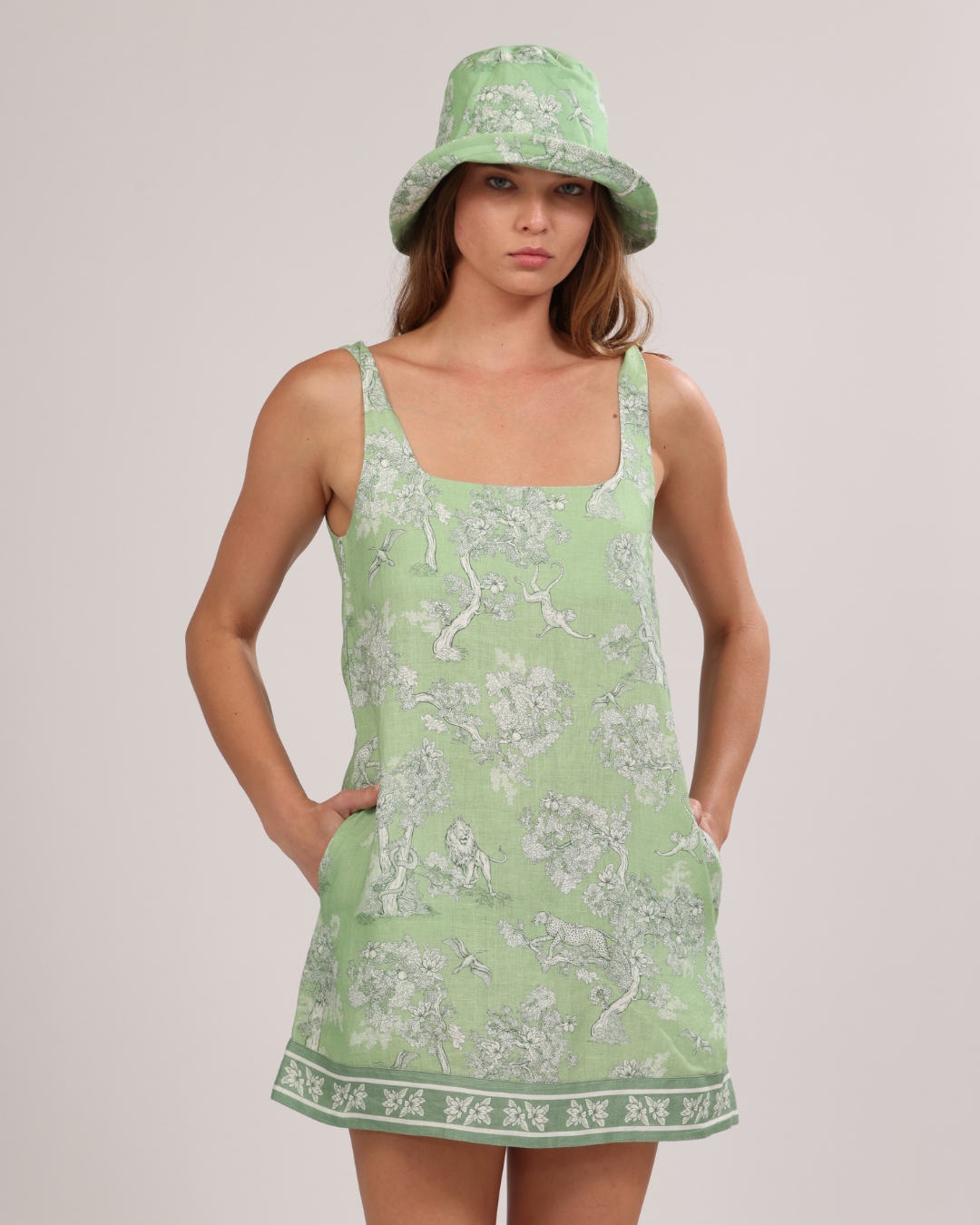 Short Dress Africa Green