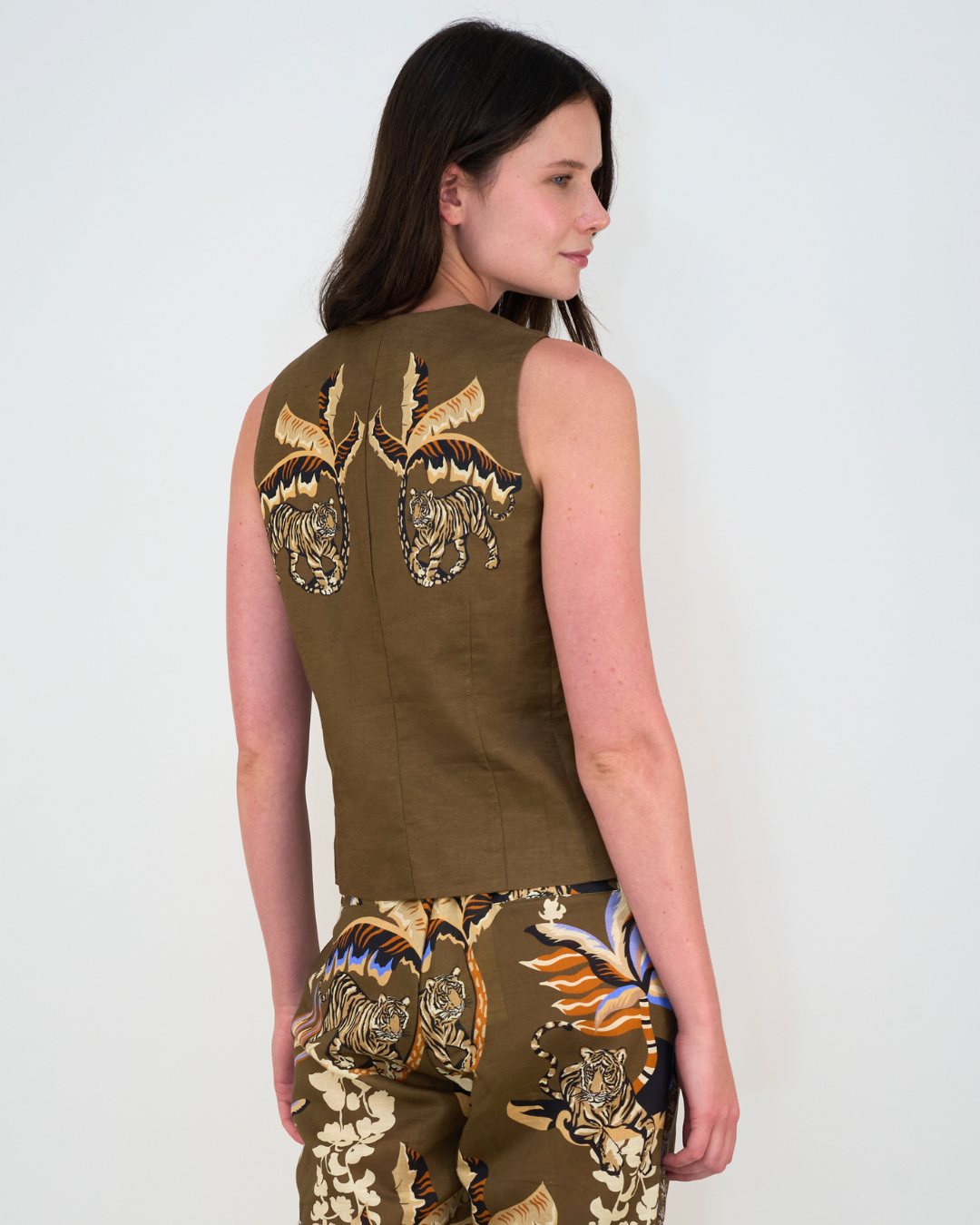 Vest Bali Tiger Green