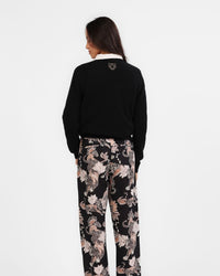Sweater Cashmere Logo Black