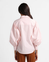 Poplin Shirt Studs Pink