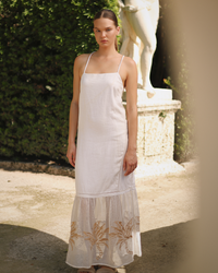 Dress Bali Tiger Palms White