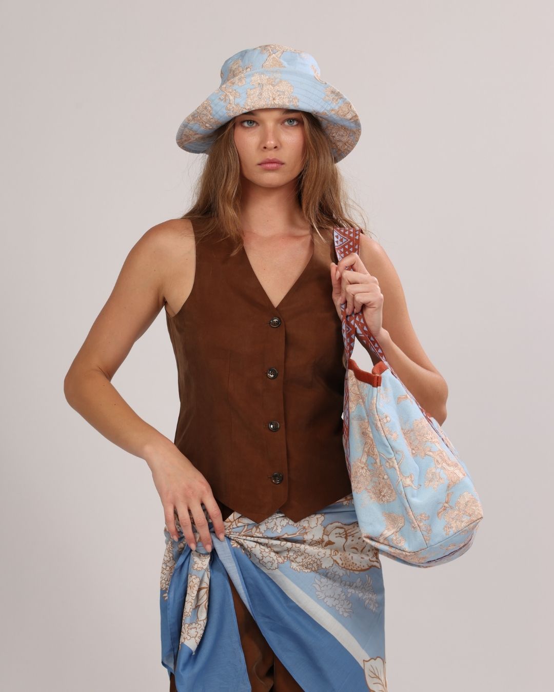 Scarf Africa Light Blue