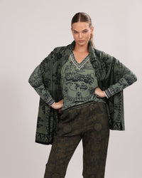 Throw Italian Coast Green