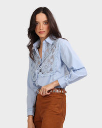 Shirt Lace Light Blue