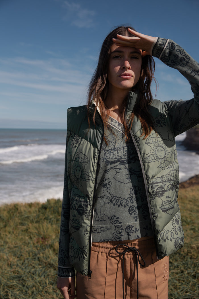 Vest Italian Coast Green