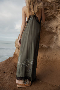 Silk Dress Italian Coast Green
