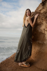 Silk Dress Italian Coast Green