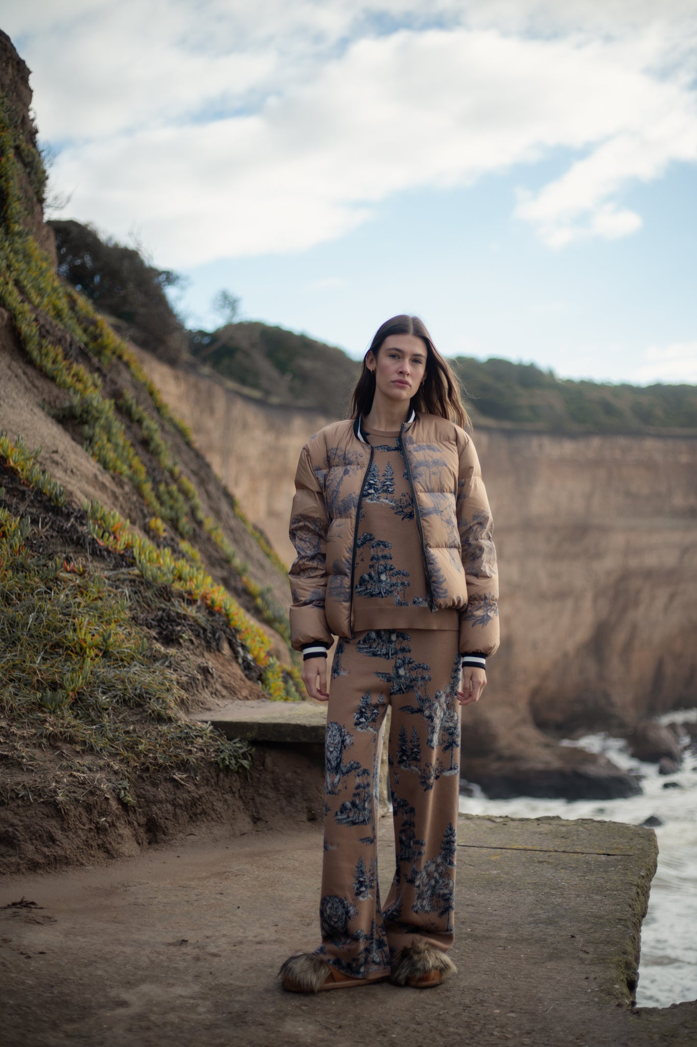 Jacket Landscape Camel