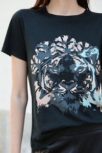 T-Shirt Lion Black