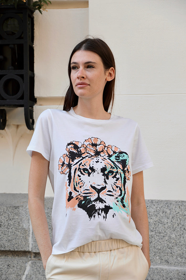 T-Shirt Lion White
