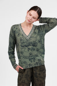 Sweater Cashmere Italian Coast Green