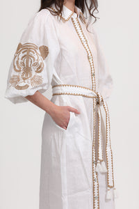 Linen Tunic Mosaico Embroidered