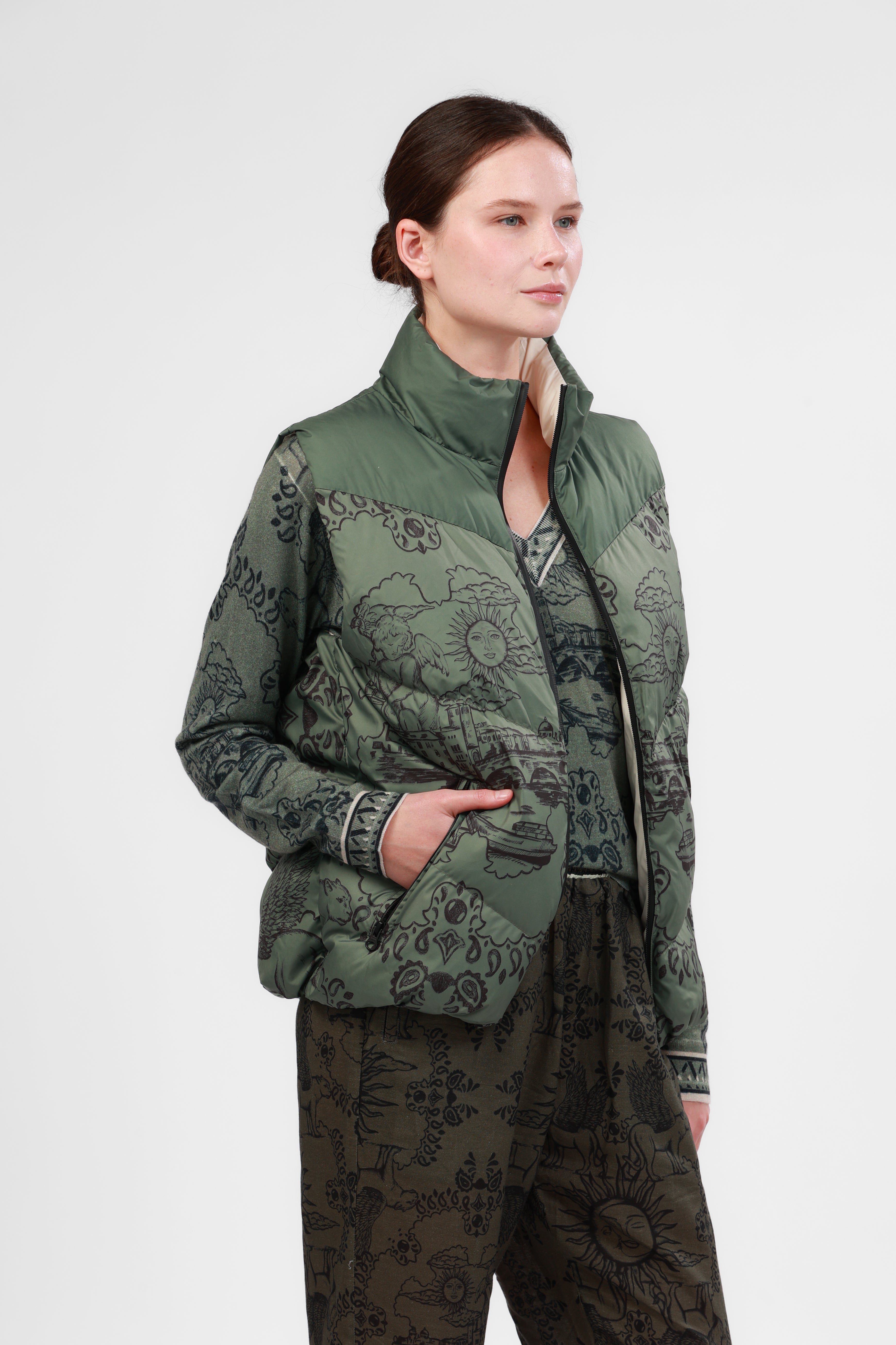 Vest Italian Coast Green