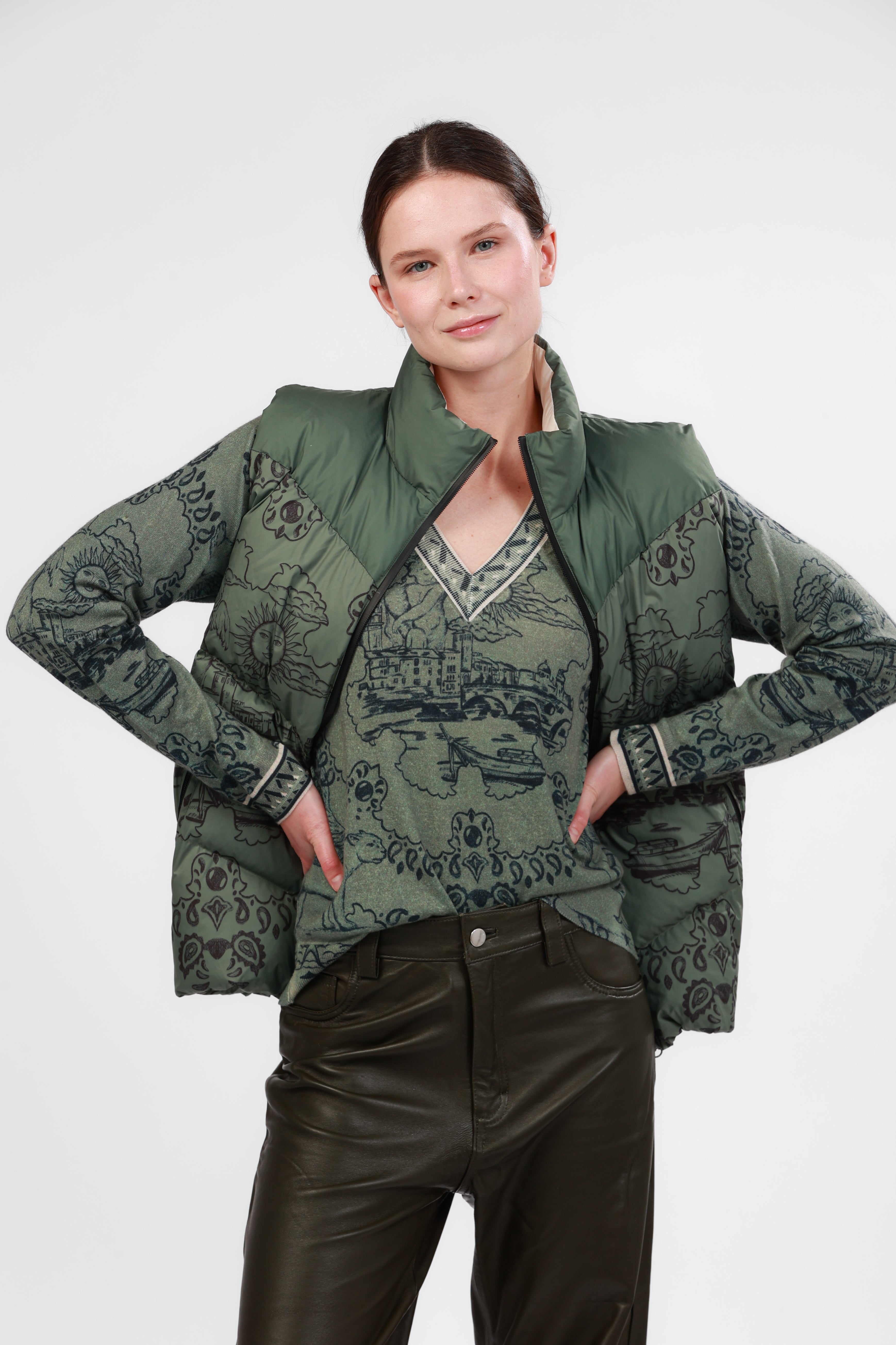 Vest Italian Coast Green