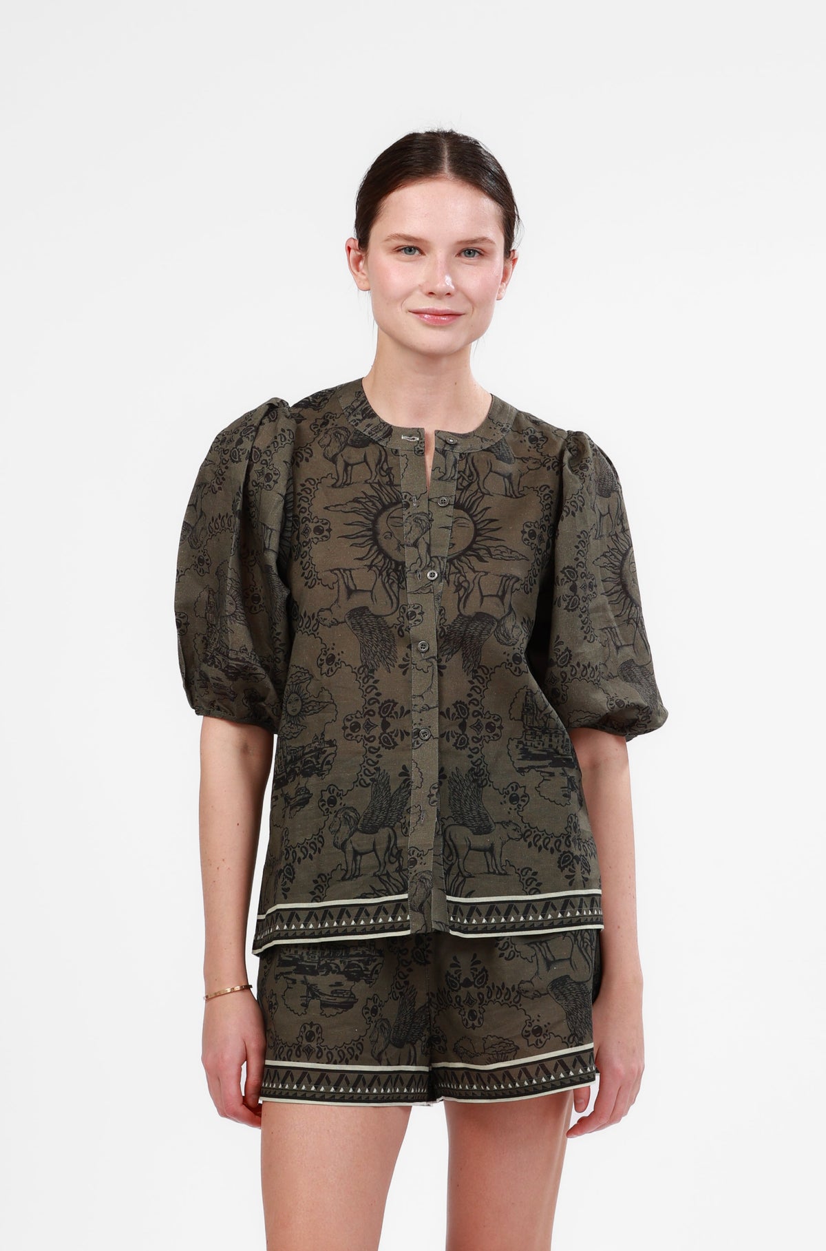 Balloon Shirt Italian Coast Green