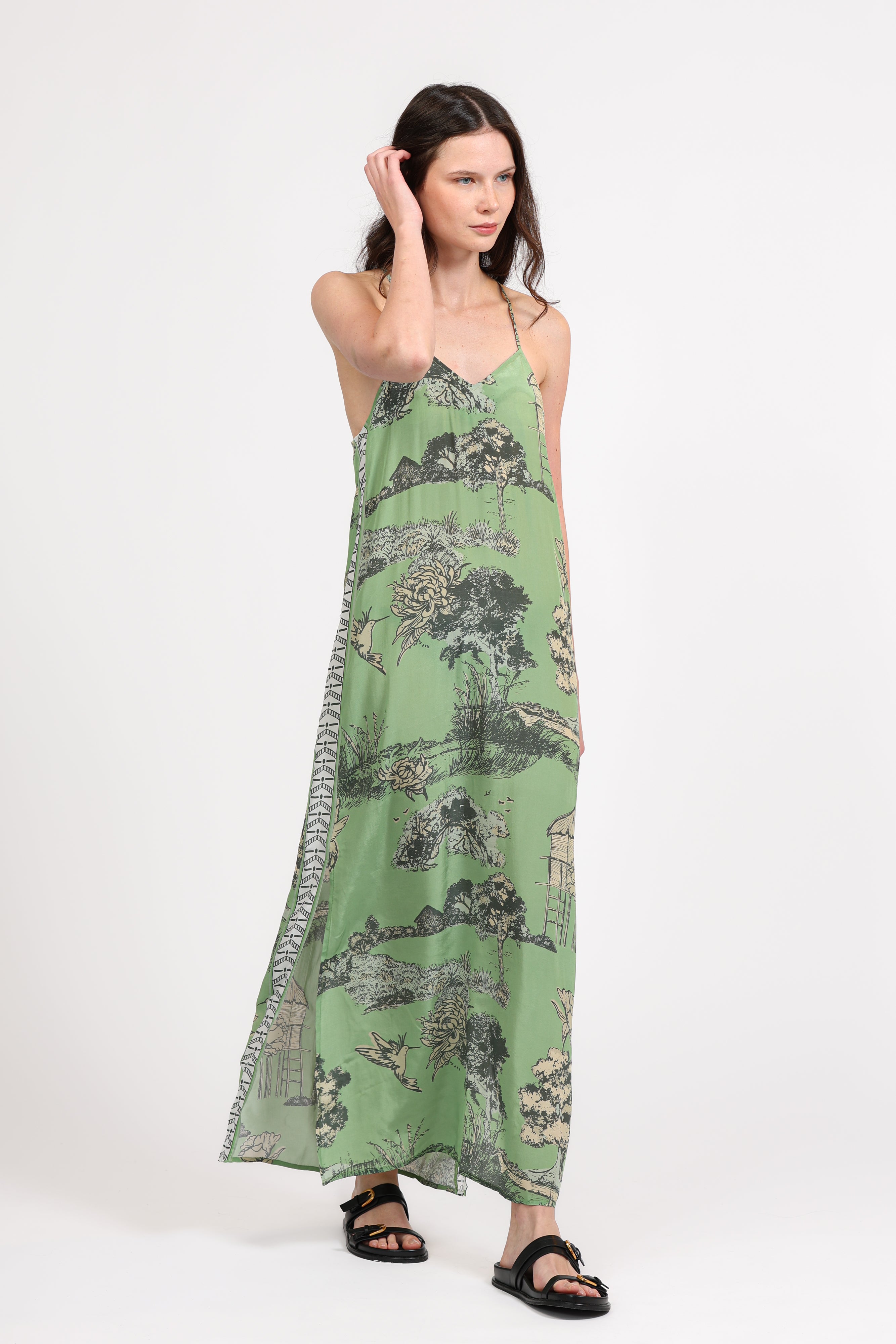 Long Dress Thailand Green