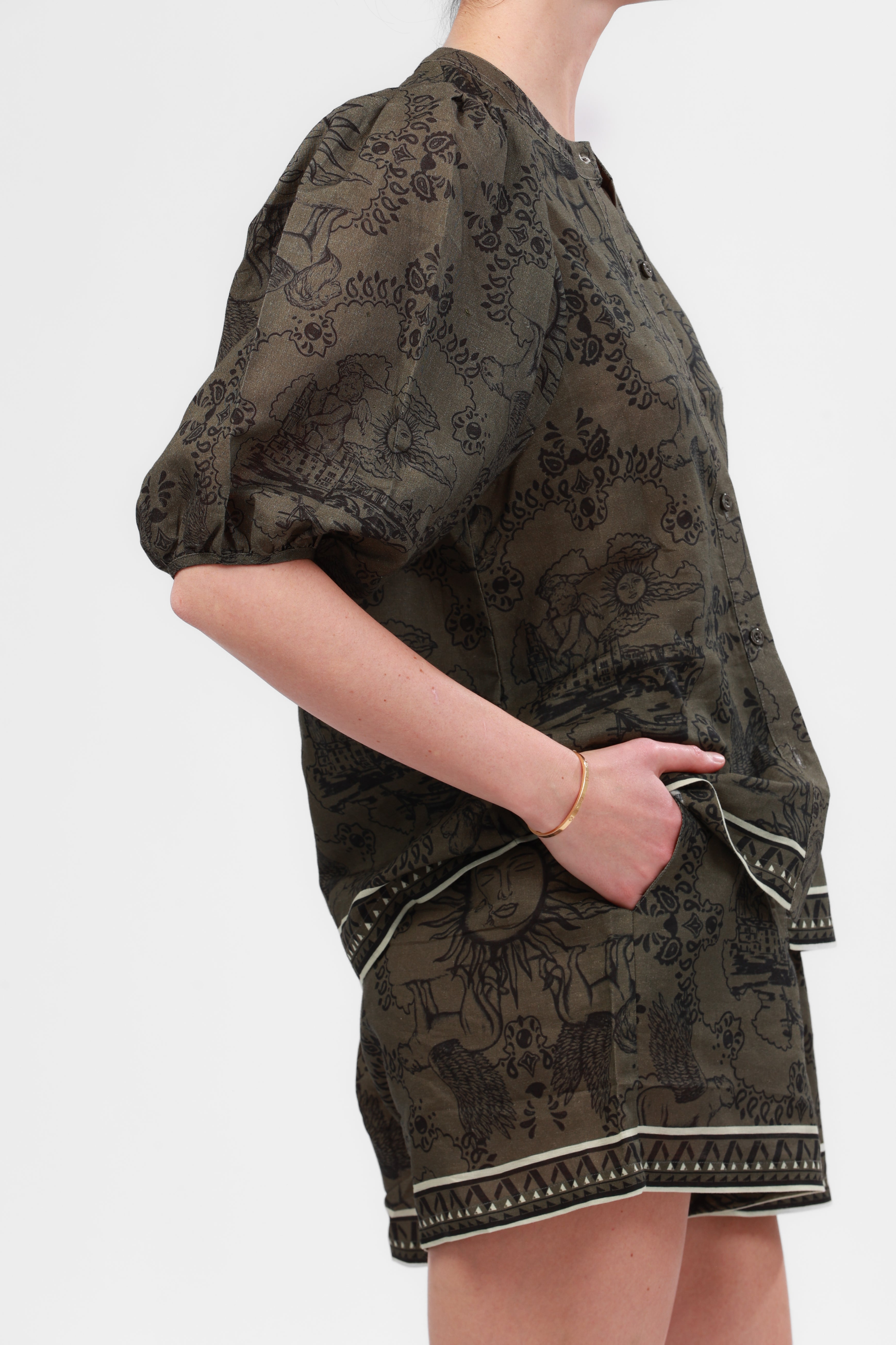 Balloon Shirt Italian Coast Green