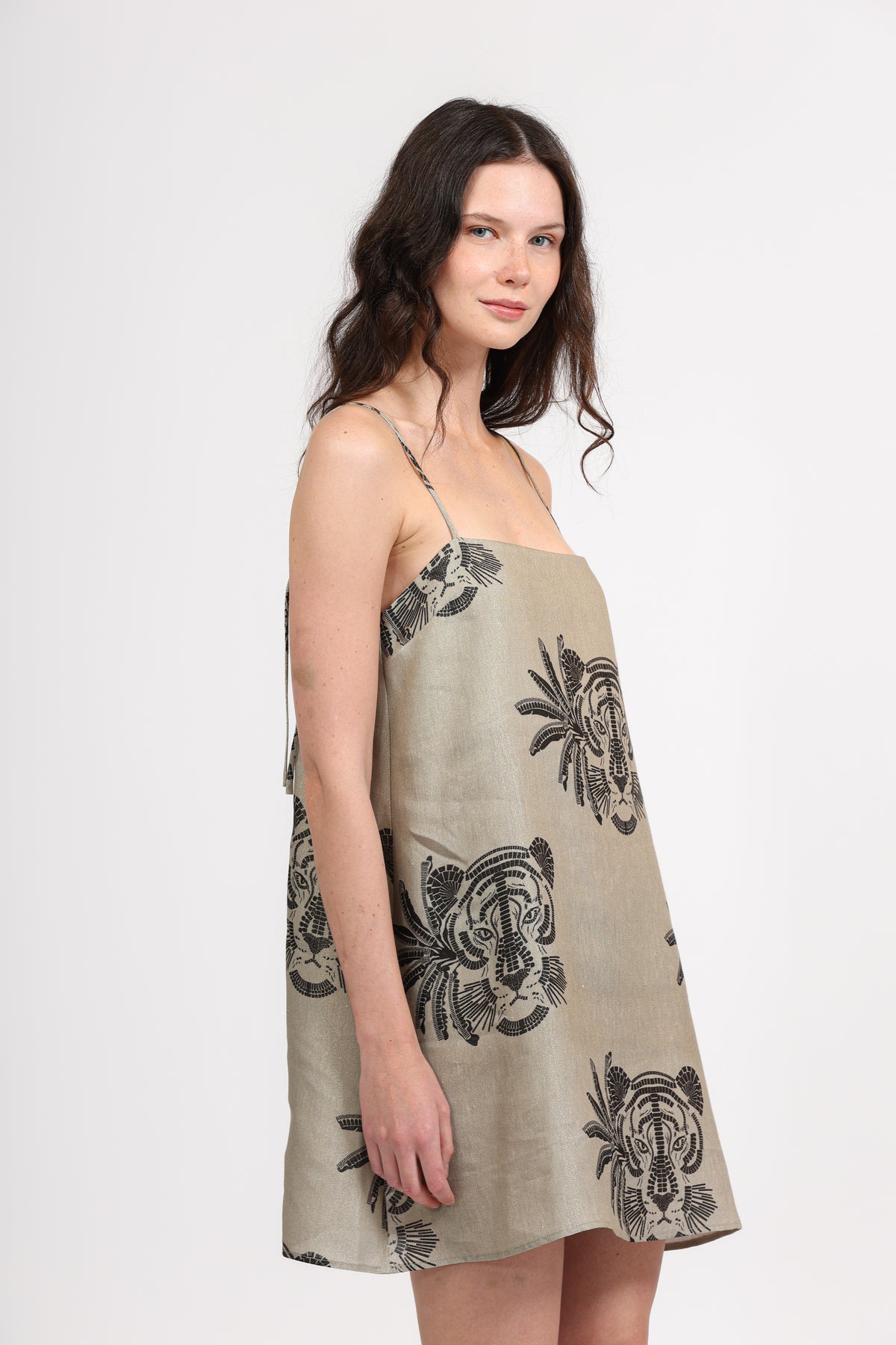Short Dress Mosaico Gold