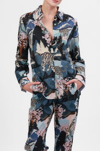 Shirt Snow Leopard Blue