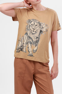 T-Shirt Wild Side Landscape Camel
