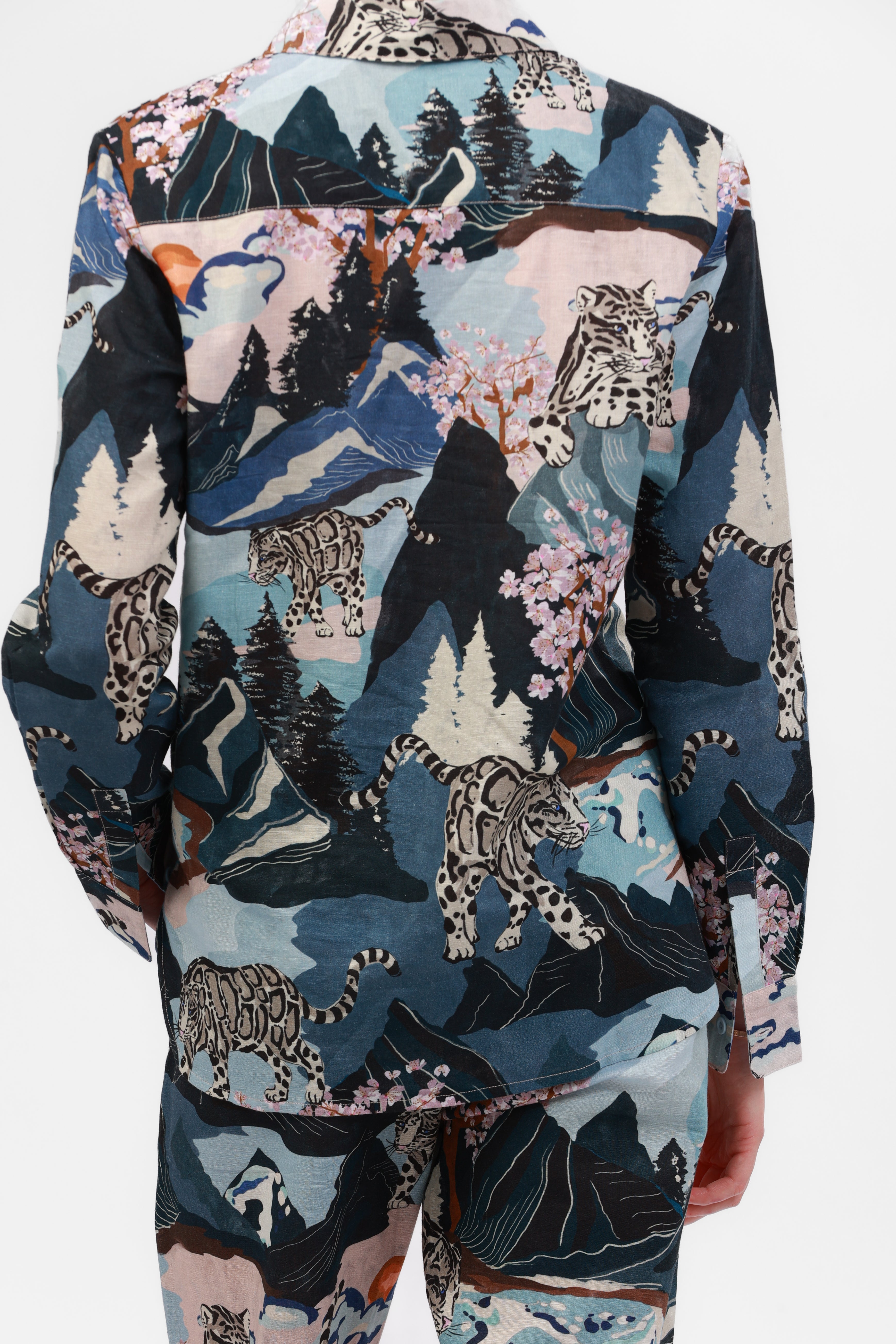 Shirt Snow Leopard Blue