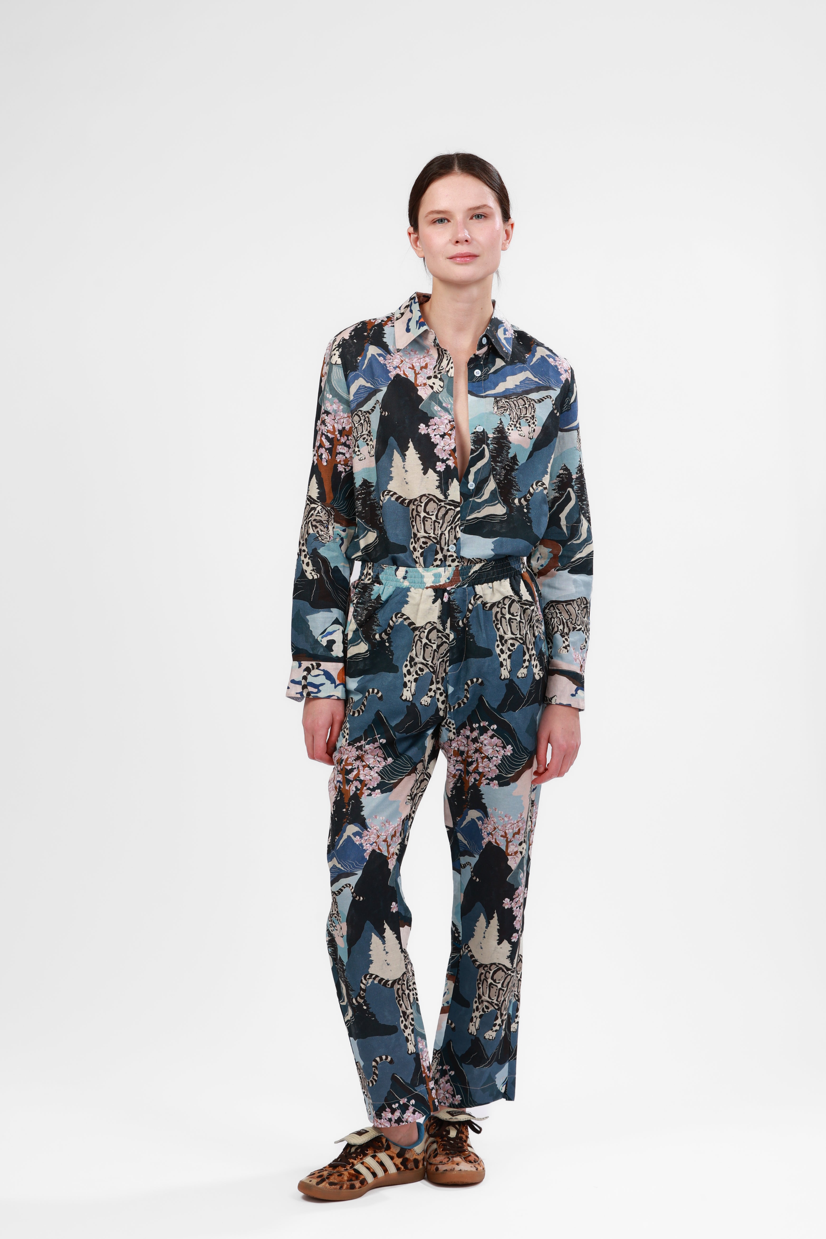 Shirt Snow Leopard Blue