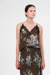 Silk Top Italian Coast Green