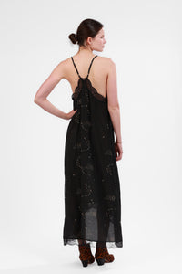Silk Dress Astrology Black