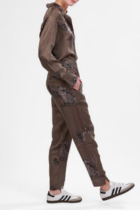 Silk Pant Astrology Green