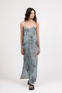 Long Dress Tropique Light Blue