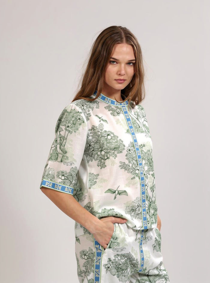 Short Sleeve Shirt Africa Green