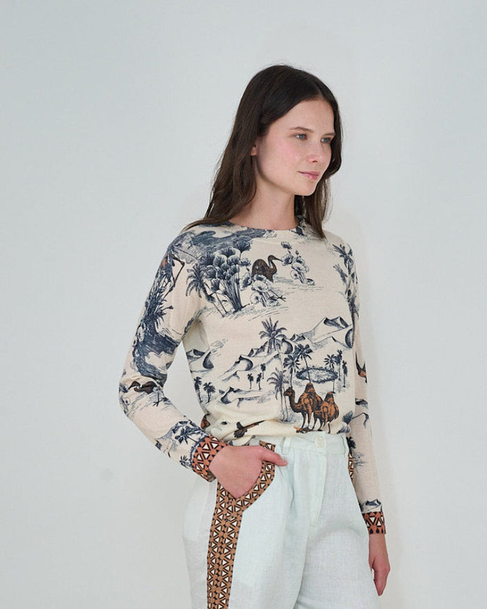 Sweater Cashmere Mystic White