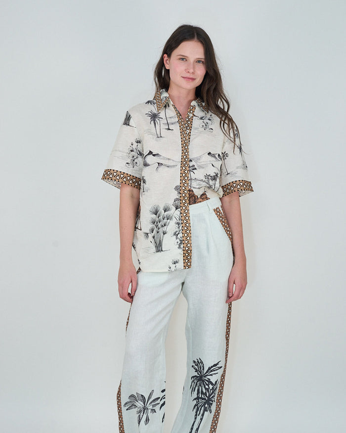 Short Sleeve Shirt Mystic White