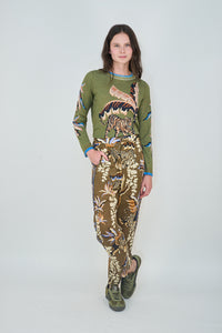 Sweater Cashmere Bali Tiger Green