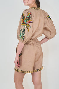 Balloon Shirt Bali Tiger Rose