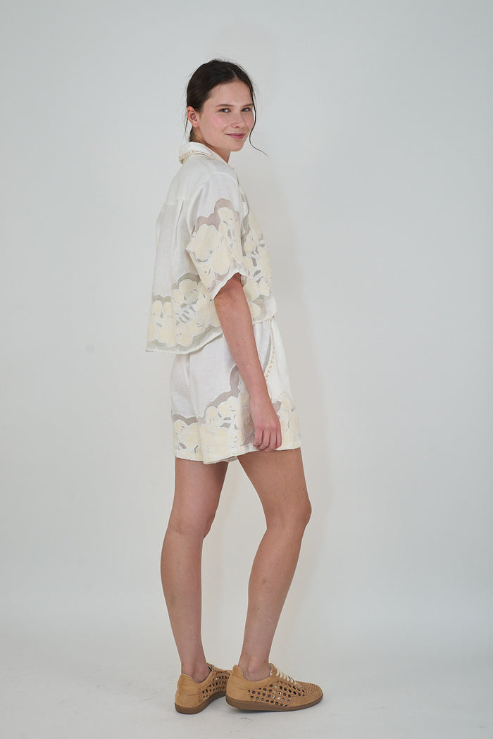 Short Wild Flower White