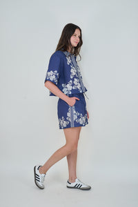 Short Wild Flower Blue