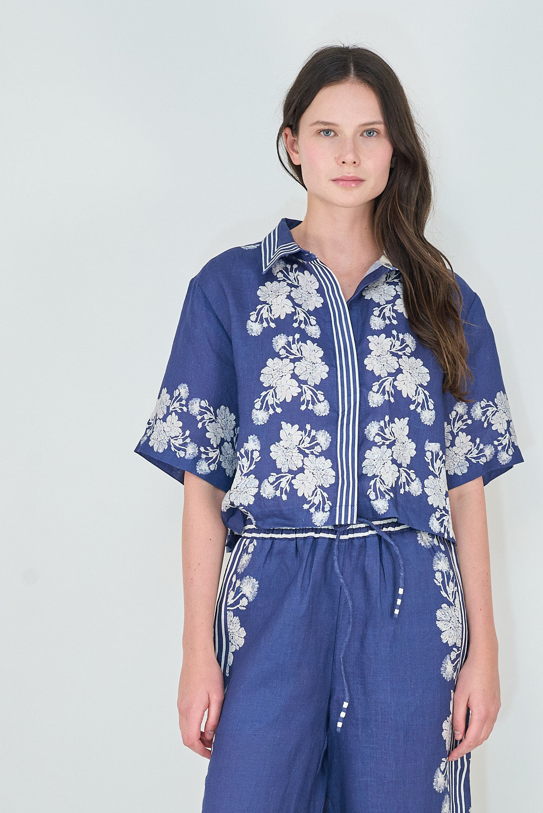 Shirt Wild Flower Blue