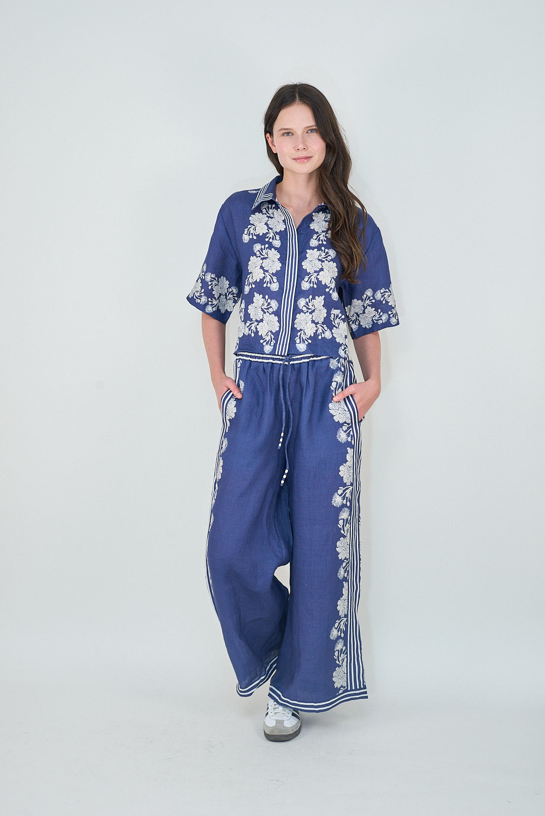Pant Wild Flower Blue