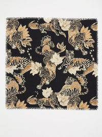 Scarf Lotus Tiger Black